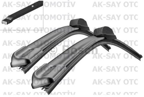 Bosch Aerotwin Silecek SILECEK SUPURGESI AEROTWIN 600/450mm AR115S (FLATBLADE-MUZ TIPI)(AEROTWIN) MEGANE II 1,4/1,6 16V VALEO: 119332 574365  7701063733 Va