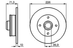 Fren Diski    Arka Seat Toledo ARKA FREN AYNASI (ADET) GOLF III (92-98)-PASSAT (85-96) 1.6-1.8-1.9TDİ-2.0-2.2-POLO 1.4 16V 96>