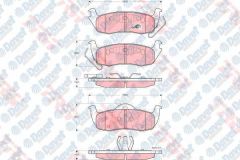 ARKA FREN BALATASI GRAND CHEROKEE II 2.7CRD 10/01>GRAND CHEROKEE III 5.7 V8/3.7 V6 06/05>