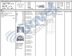MOTOR PISTON SEGMAN 76.00MM 0.40 KISA 1.00MM PM CAPI 26MM RENAULT CLIO KANGOO 1.5 DCI K9K