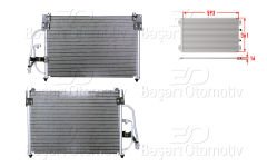KLIMA RADYATORU 593X361X16 | DAEWOO LANOS 97> | WISCO