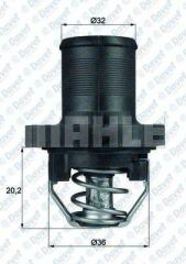 TERMOSTAT 89C P206-P307-C4 ET3J41.4 16V - TU5JP41.6 16V  PARTNER II-BERLINGO II-SAXO-P206+T3E-P206-XSARA TU3A-TU3JP1.4 8V