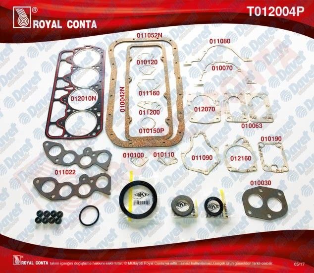 MOTOR TAKIM CONTA FULL SKT KECELI RENIZ SUBAP LASTIKLI  M131 DKS 1600