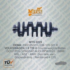KRANK MILI VOLKSWAGEN 1.9 TDI - GUCLENDIRILMIS SUPERB-A4-A6   ####
