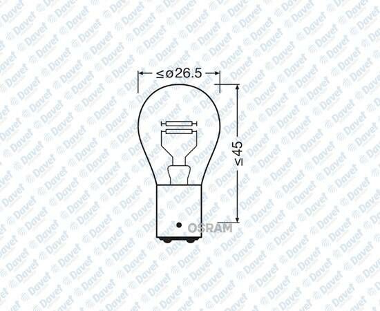 AMPUL 12V 21/4W STOP SASI DUY CAPRAZ TIRNAK 1016   ####