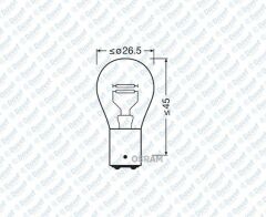 AMPUL 12V 21/4W STOP SASI DUY CAPRAZ TIRNAK 1016   ####