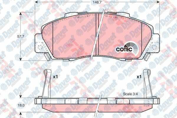 ON FREN BALATASI HONDA CRV 96 - 01 - HRV 99 > ACCORD 93 - 98