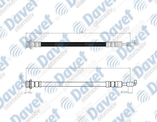 ARKA SOL FREN HORTUMU QASHQAI 07->   ####
