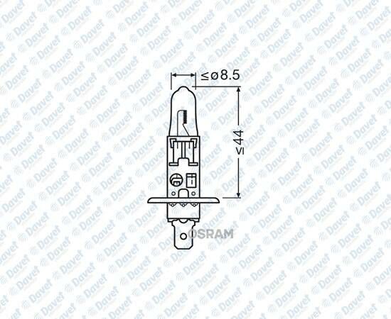 AMPUL 12V H1 55W FAR TEK FLAMANLI HALOJEN   ####