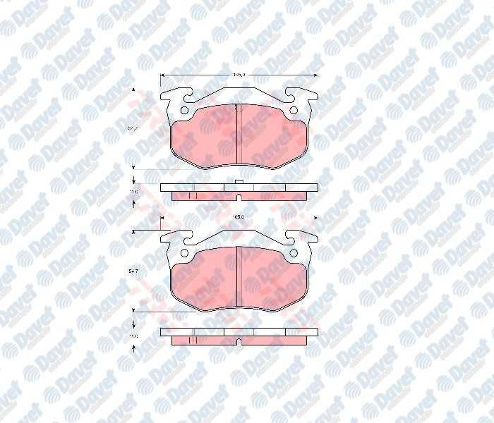 ARKA FREN BALATASI CLIO I-II-MEGANE I-SYMBOL - SAXO-XSARA-P306-P309 1.6/1.8/2.0