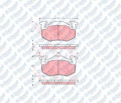 ARKA FREN BALATASI CLIO I-II-MEGANE I-SYMBOL - SAXO-XSARA-P306-P309 1.6/1.8/2.0