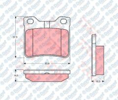 ARKA FREN BALATASI P406-P607 2.0-2.0T-2.1TDI - P406 COUPE-P607 2.0-3.0 V6