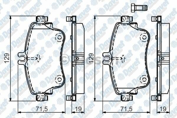 FREN BALATASI ON MB W276 A-SERISI A180 A180CDI 12-> E.NO:0986TB3194