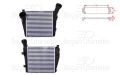 TURBO RADYATORU (INTERCOOLER) 286X292X50 | VW TOUAREG 3.0 V6 AUDI Q7 3.0 TDI 04 > | WISCO