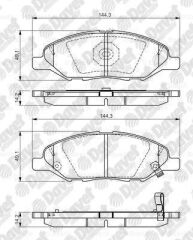 FREN BALATASI ON 145X81X76MM NISSAN TIIDA 07-10 WVA 24682