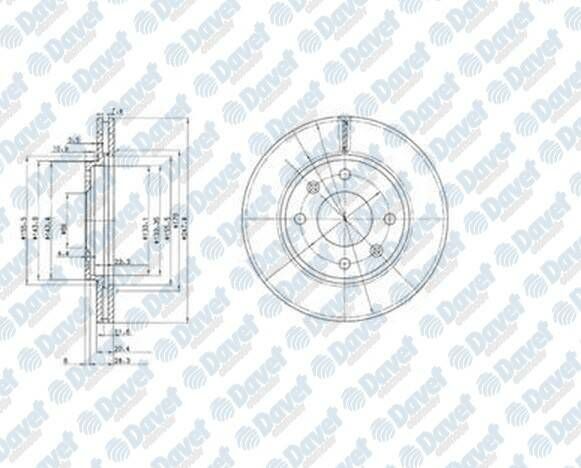 FREN DISKI ON HAVALI PEUGEOT CITROEN P106 P205 GTI P206 P306 ZX