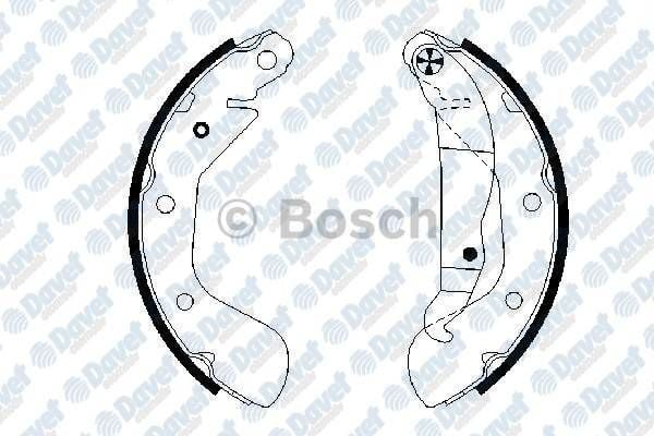 ARKA FREN BALATASI PABUCLU CORSA C 00-09 VECTRA A 93-95 ASTRA F 91-98 LACETTI 05-> NUBIRA 03-> KALIN TIP 200x46mm