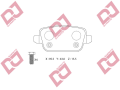 ARKA DISK BALATA FORD MONDEO IV (07-), KUGA (08-) ELEKTRONIK PARK FRENSIZ / LAND ROVER FREELANDER II (06-) / VOLVO S80 (10-), XC70 (07-)
