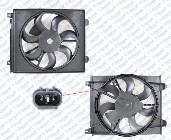 FAN MOTORU DAVLUMBAZLI KLIMA TEKLI KIA CERATO 1.6I - 1.5 CRDI - 1.6 CRDI 04>12 ####