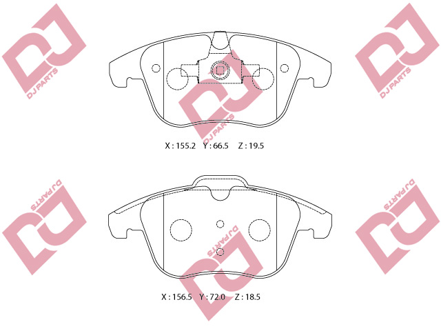 ON DISK BALATA FORD MONDEO IV (07-), S-MAX (06-) / LAND ROVER FREELANDER II (06-) / VOLVO S60 II (10-), S80 (10-)