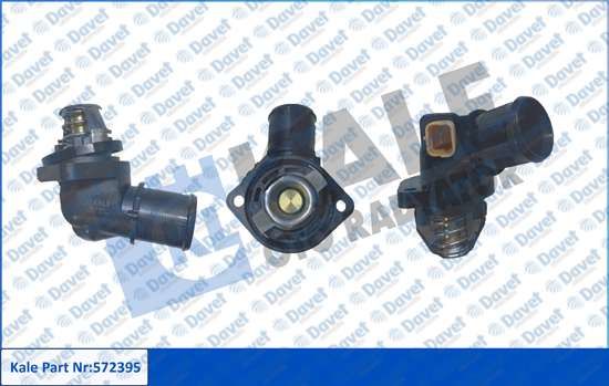 TERMOSTAT 103°C PLASTIK GOVDELI KOMPLE CITROEN C2 C3 I C3 II FIAT FIORINO QUBO PEUGEOT P1007 P206+ P207 P207 SW