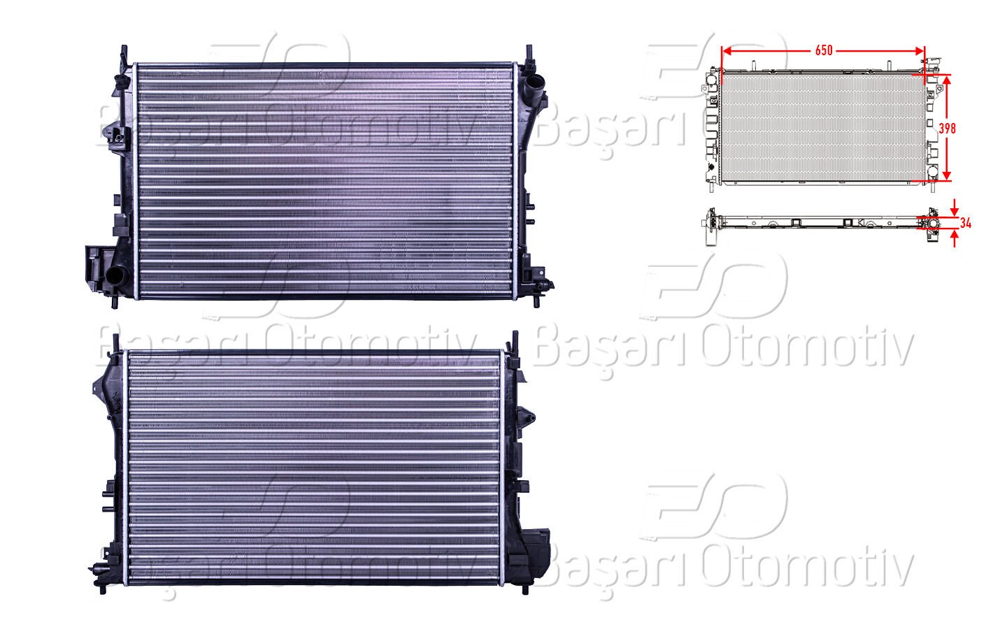 SU RADYATORU MEKANIK MT 650X398X34 | OPEL VECTRA C 2.2DTH 2002> | AUTOLUX
