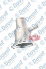 TERMOSTAT YUVASI METAL BORULU CLIO - KANGOO MEGANE - LOGAN 1.4 - 1.6