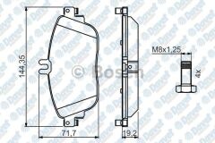 FREN BALATASI ON WVA 24869 W176 A180 A200 A220 B180 2012->