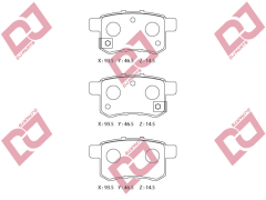 ARKA FREN BALATASI HONDA ACCORD VIII ( CU ) 2.0 I-VTEC 2008- / ACCORD VIII ( CU ) 2.2 I-CDTI 2008-