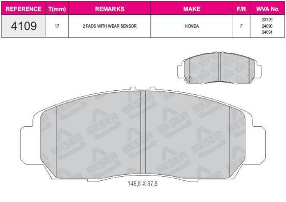 ON FREN BALATASI  HONDA CIVIC 2012>