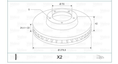 ON FREN DISK AYNASI  HAVALI OPEL ASTRA H MERIVA ZAFIRA 7 BIJON 280MM