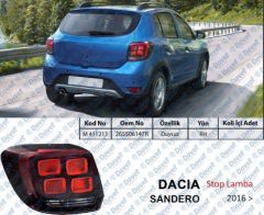 STOP LAMBASI SAG DACIA SANDERO 16> DUYSUZ
