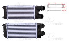 TURBO RADYATORU (INTERCOOLER) 300X142X80 | CITROEN BERLINGO PEUGEOT PARTNER TEPEE 1.6 HDI 08 > | WISCO