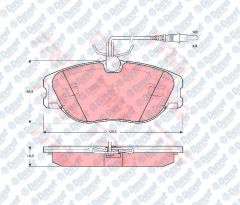 ON FREN BALATASI EXPERT-SCUDO-JUMPY-P806-EVASION FISLI 2.0HDI-2.0 16V 00-06