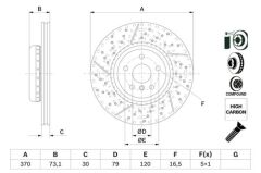 FREN DİSKİ (ÖN) -  BMW F20/F21/F22/F23/F30/F31/F32/F33/F34/F36 ; 34106797603