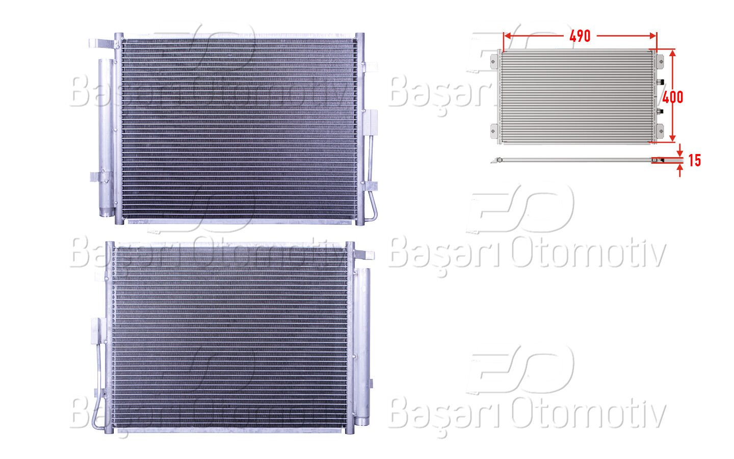 KLIMA RADYATORU 490X400X15 | KIA SOUL 09> | WISCO