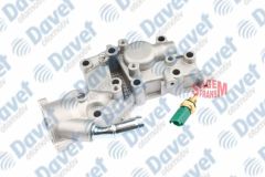 TERMOSTAT ALUMINYUM GOVDESI PARTNER - BERLINGO - SAXO -XSARA - P106 - 306 - 206 - 206 - 207 - BIPPER - C2 - C3 - NEMO