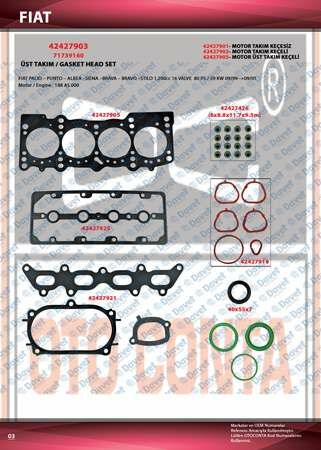 UST TAKIM CONTA KECELI PALIO-ALBEA 1.2 16V
