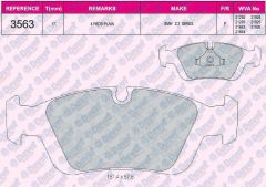 FREN BALATASI ON VWA 21292 BMW 3 SERISI E36 09/90-02/98 3 SERISI COMPACT E36 03/94-08/00 Z3 10/95-02/03 2.8 I 04.1997-06.2000