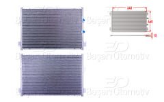 KLIMA RADYATORU 640X460X15 | TOYOTA HIACE 2.5 96> | WISCO