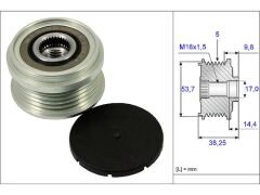 DİNAMO RULMANI OPEL 1.4 ASTRA J 09>15 CORSA D INSIGNIA A CHEV. CRUZE F-563248.03