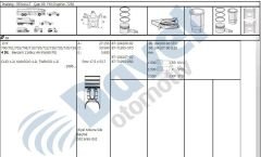 MOTOR SEGMAN 69.00MM STD RENAULT KANGOO CLIO TWINGO 1.2I D7F