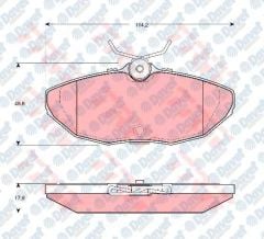 ARKA FREN BALATASI JAGUAR STYPE 3.0V6 10/98>07 4.0 99-02  XJ 2.7D 05-3.09 3.0 4.2 03-3.09