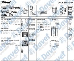 MOTOR PISTON SEGMAN 81.51MM 0.50 3 / 4 / 5 VW LT28 LT35 LT46 T4 2.5TDIACV AGX AHD AHY AJT ANJ APA AUF AXG AXL AYC AYY BBE BBF