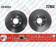 ON FREN DISKI AYNASI HAVALI CARISMA 00>06 VOLVO S40 00> 281X4