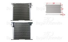 KLIMA RADYATORU 539X541X16 | MERCEDES-BENZ VITO 97-03 | WISCO