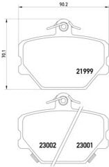 Fren Balatası Ön   ForTwo Smart 1998-04