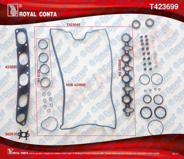 UST TAKIM CONTASI YARIM SKT KECELI REINZ SUBAP LASTIKLI SILINDIR KAPAKSIZ MASTER 2.2/2.5DCI