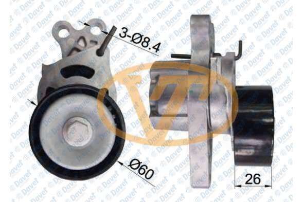 ALTERNATOR GERGI RULMANI KUTUKLU P206 P206+ T3E XSARA II XSARA PICASSO TU3A 1.4 1.6 8V / 16V PARTNER II BERLINGO II 1.4 8V 1.6 16V CAP:60MM. YUKSEKLIK: 26MM