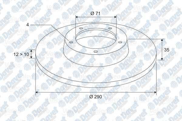 FREN DISKI ARKA P308 07-> P3008 09-> CITROEN DS   ####